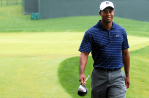 happy golfer